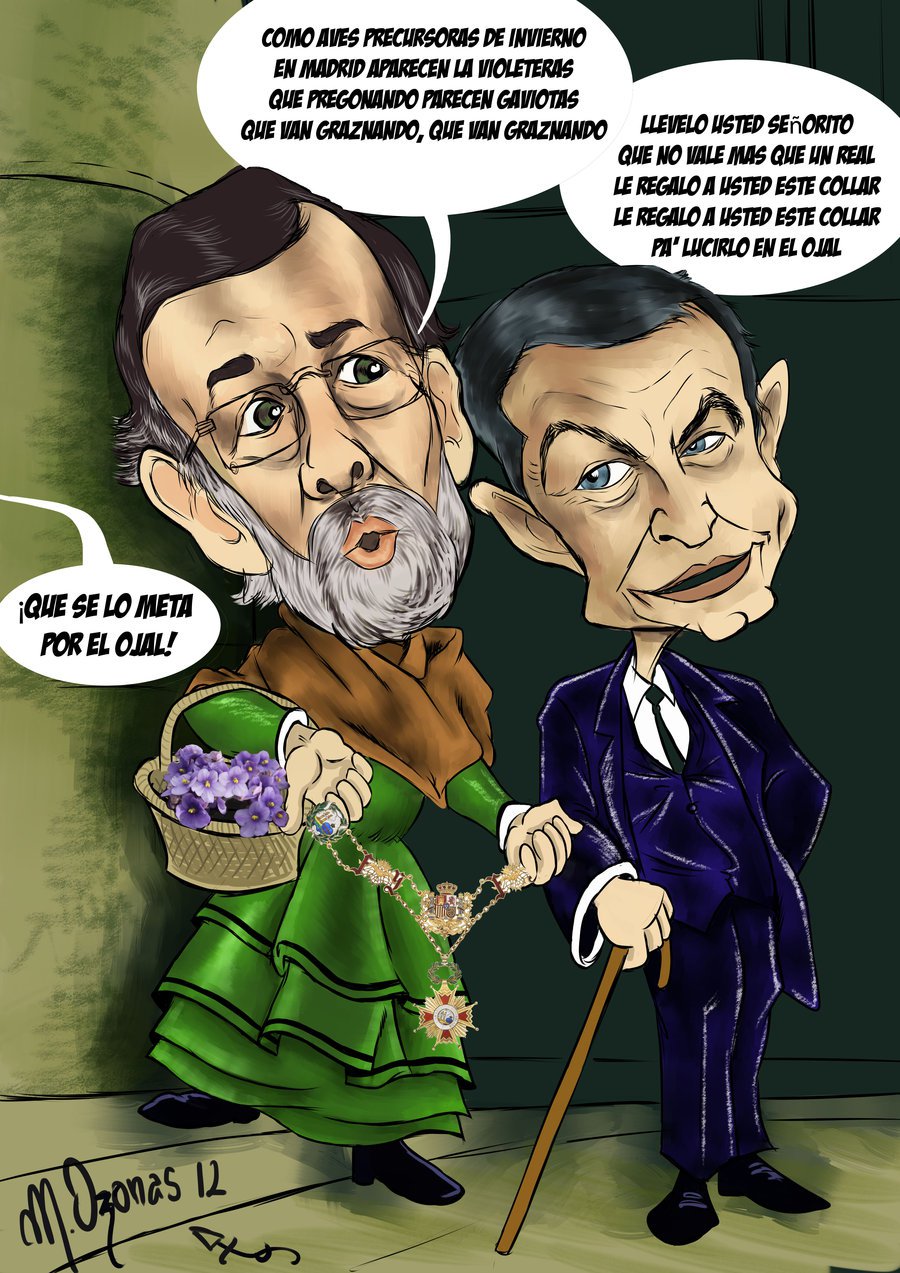 Caricatura «Mariano la violetera»